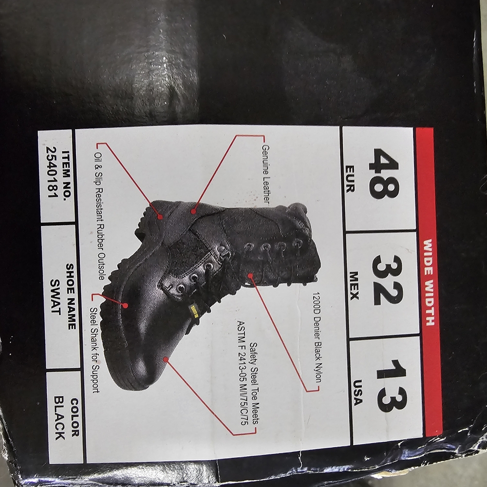 Brahma Black SWAT Boots